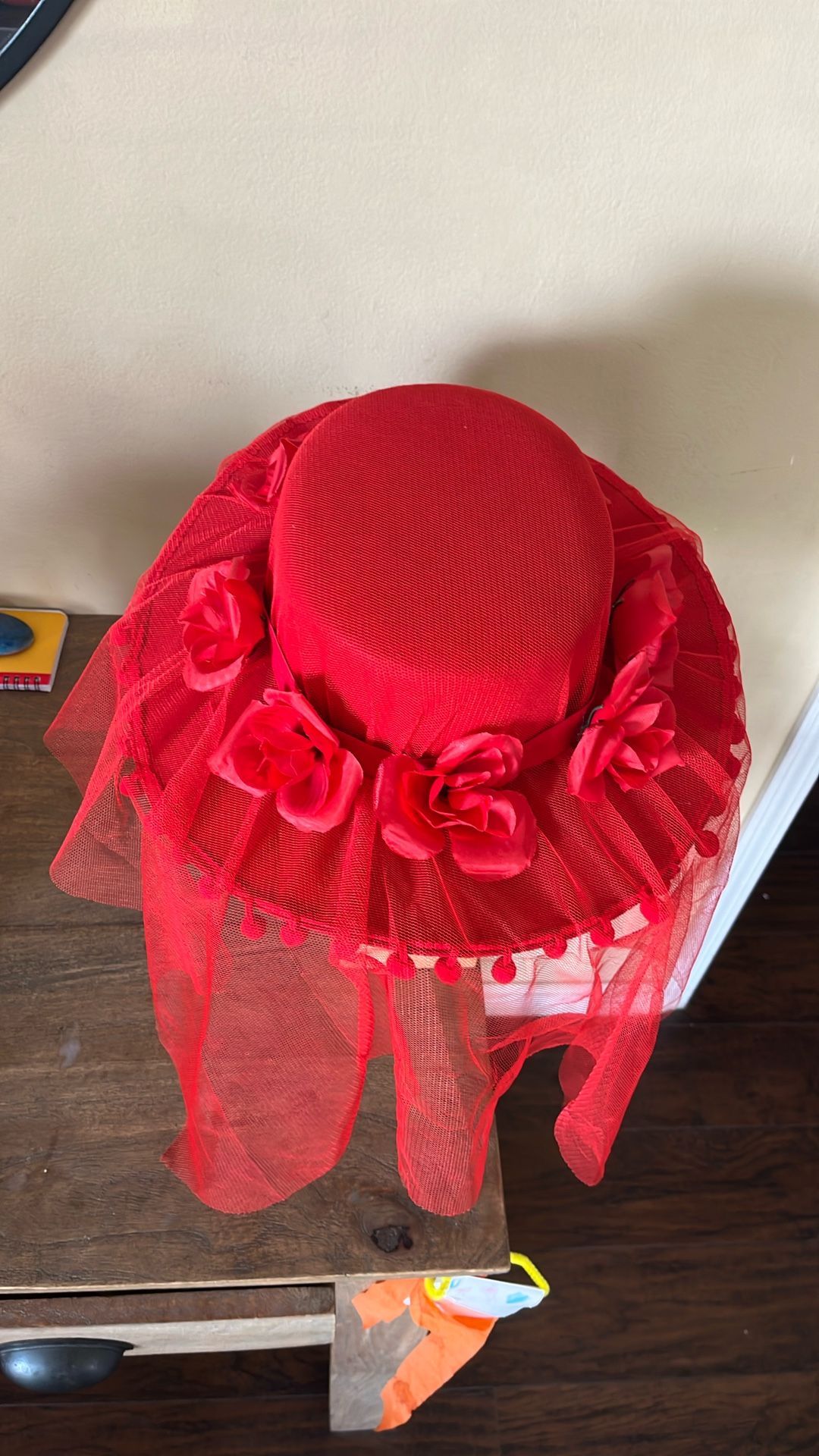 Halloween From Book Of Life Red Hat La Muerte No Ripped No Stain Good Condition