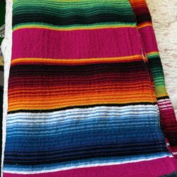 MEXICAN  SERAPE BLANKET NEW $40