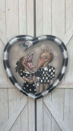 Beetlejuice acrylic painting