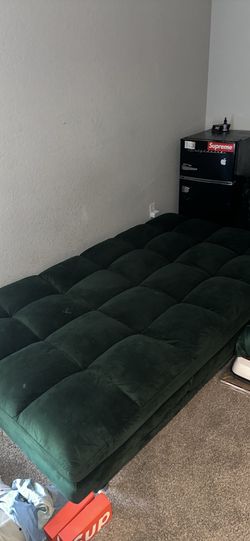 *MOVE OUT SALE*Beautiful Emerald Green Futon