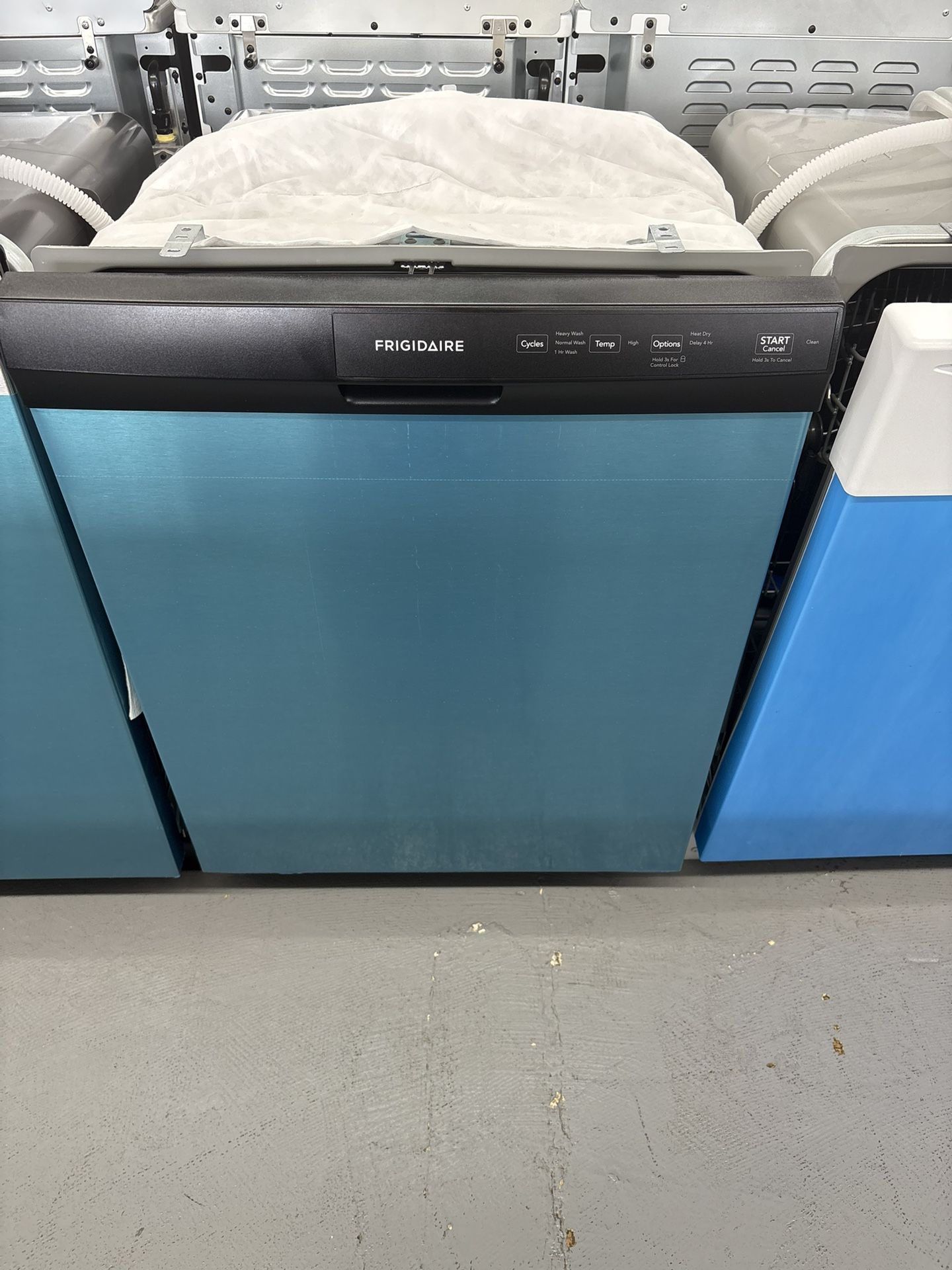 Frigidaire 24 In. in. Front Control Built-In Tall Tub Dishwasher in Stainless Steel with 3-Cycles, 55 dBA
