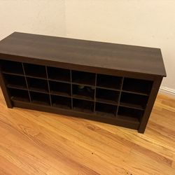 Free: Brown Wood Shoe Rack
