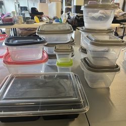 36 pc Plastic Storage containers