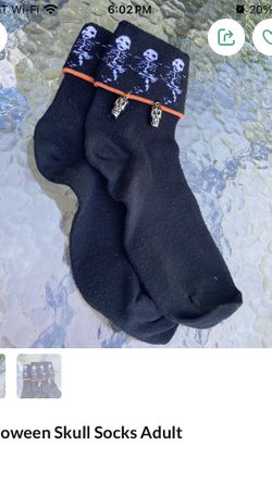 Halloween Skull Socks Adult