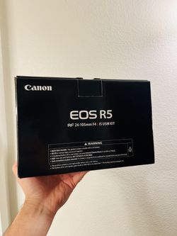Canon EOS R5 Mirrorless Camera RF24-105mm F4 L is USM Lens Kit, Full-Frame Hybrid Camera, 8K Video, 45 Megapixel CMOS Sensor, DIGIC X Image Processor,