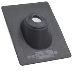 Oatey No-Calk 9-1/4 in. x 12-3/5 in. Black Plastic Vent Pipe Roof Flashing 3 pieces 