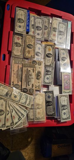Old u.s bills notes currency