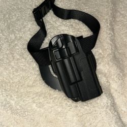 Black Hawk Cqc Holster With Briggs An Riley  Belt For Thigh