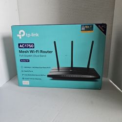 TP-Link Archer A7 AC1750 Wireless Dual-Band Gigabit Router - Black (New-OpenBox)