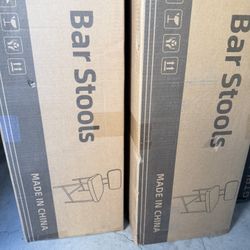 Counter Height Bar Stools Set of 2/4, 26" White Counter Stools, Leather white