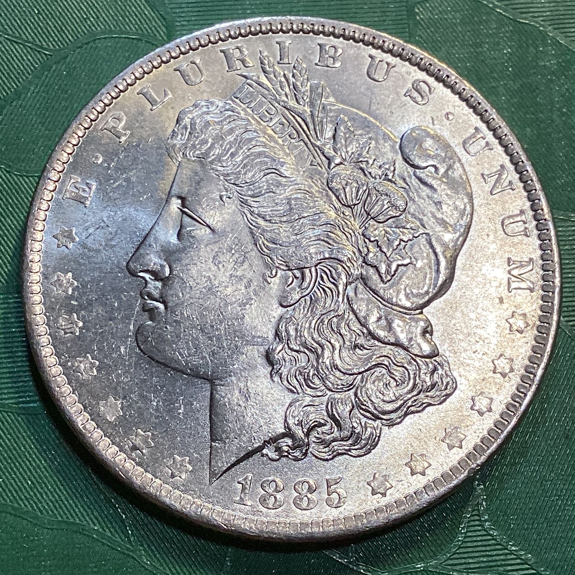 1885 O Morgan Silver Dollar