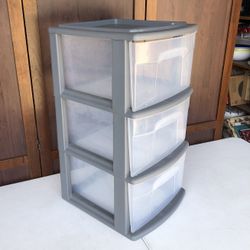 Homz 3 Drawer Plastic Storage