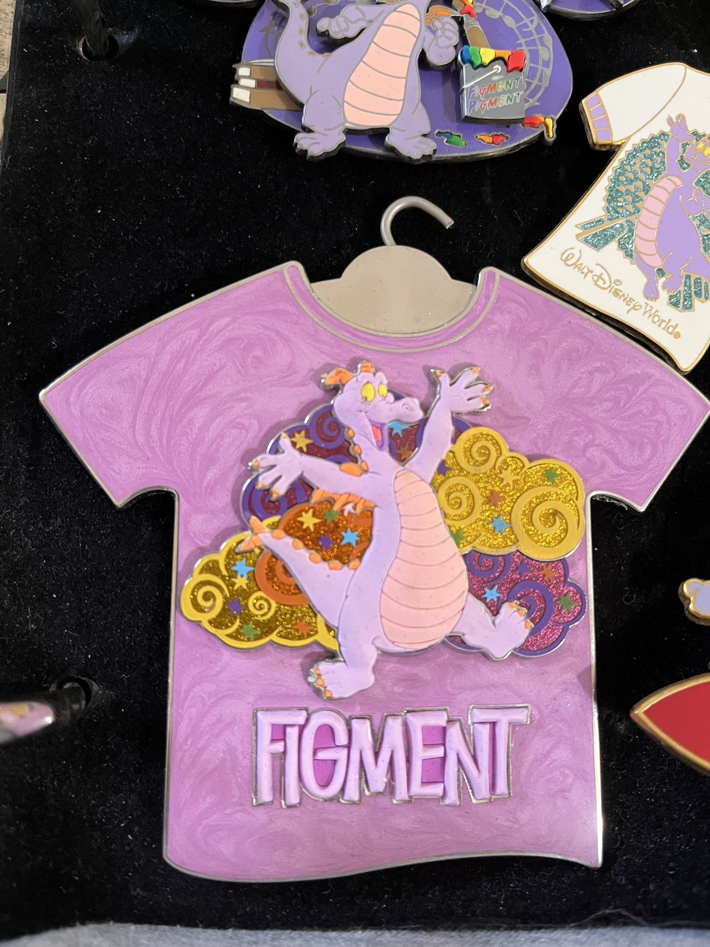Figment  jumbo pin is eleventh in the T-shirt Series 