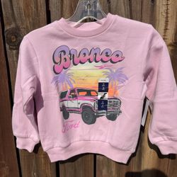 brand new girls bronco hoodie size XS (6-7)