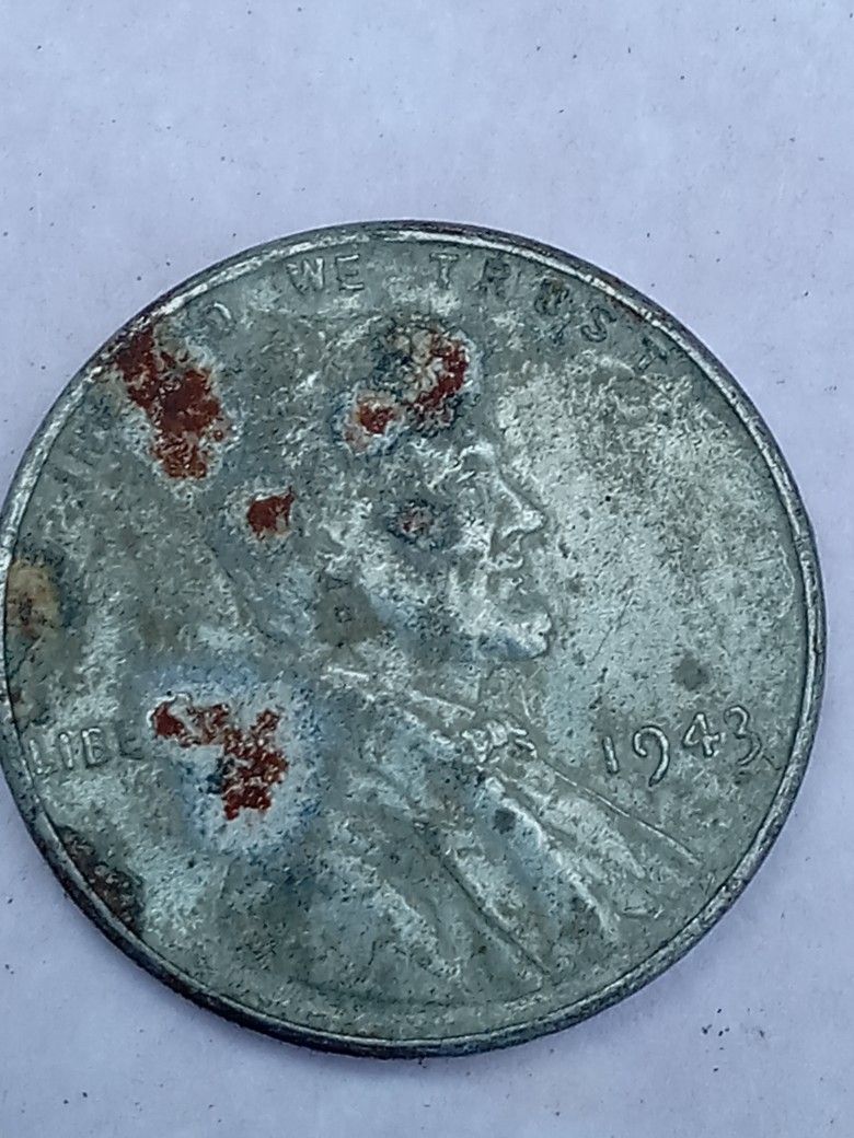 1943 Steel Wheat Penny 