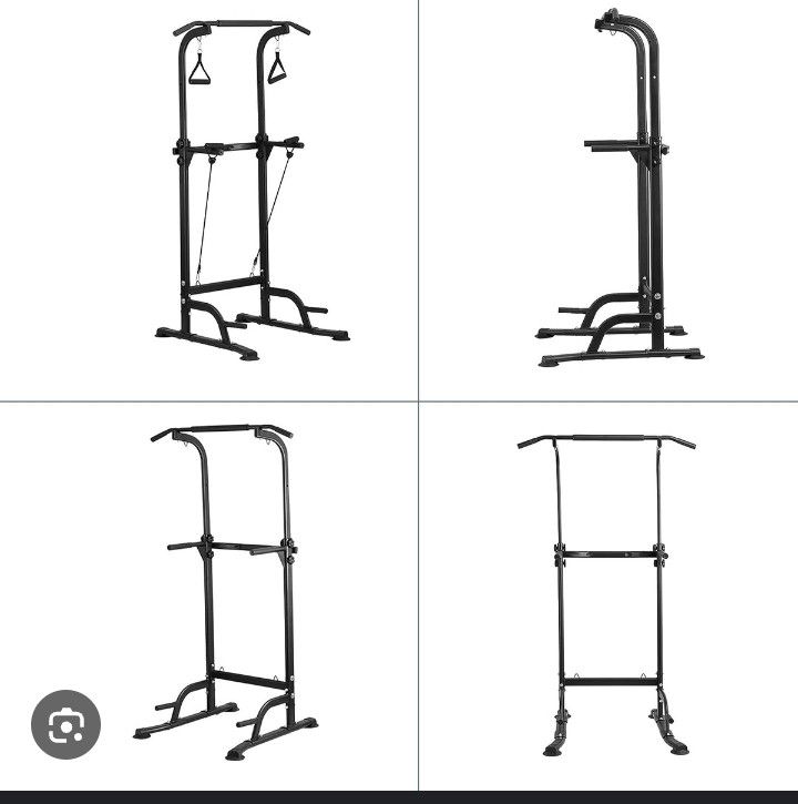 Power Tower Pull Up Dip Stander, Multifunctional Adjustable Height Home Strength Training Equipment,