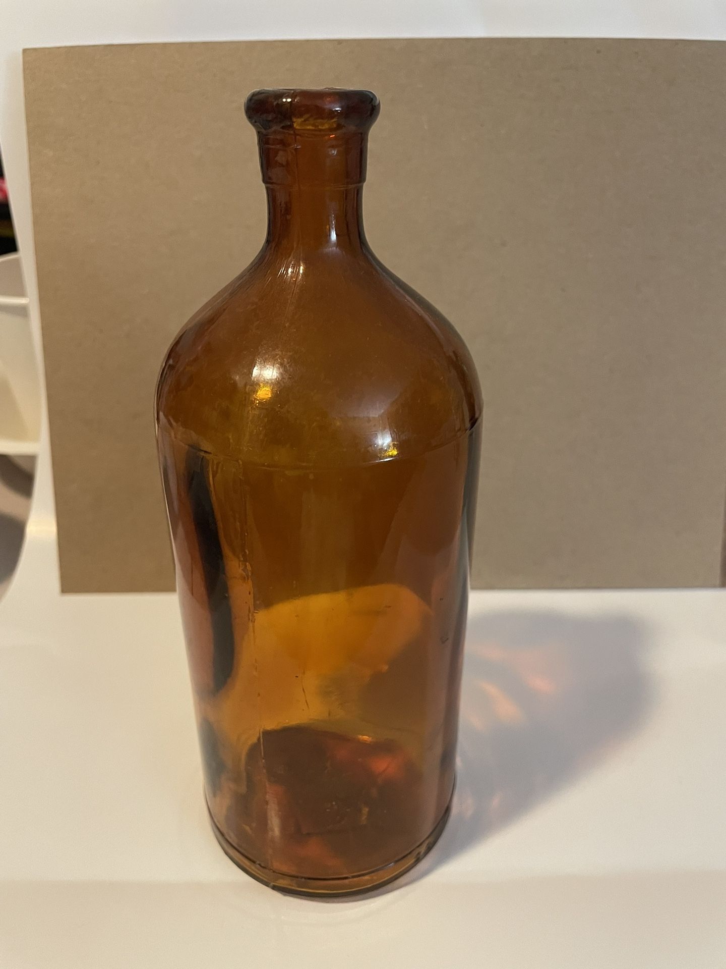 Vintage Clorox Amber Glass Bottle