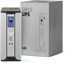 SKE Mini UPS 30000mAh Battery Backup & Surge Protector Uninterruptible Power Supply UPS for Router Modem PoE DC USB Type-C Ports Sirius