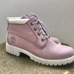 TIMBERLAND Women's Nellie Waterproof Chukka Boots in Pink Sz 9.5