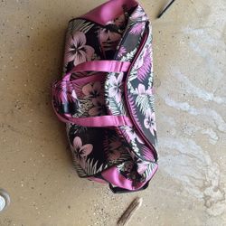 Floral Weekender / Travel Bag with Wheels