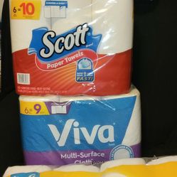 Paper Towels! Viva, Brawny, Scott, Bounty! Different prices!