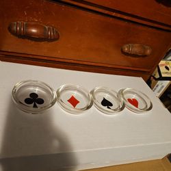 Set Of 4 Coasters - Suits From Deck Of Cards