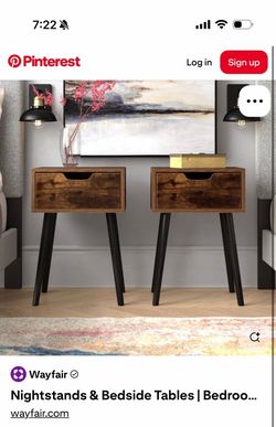 Set of 2 Mid-Century Modern Nightstands – Excellent Condition