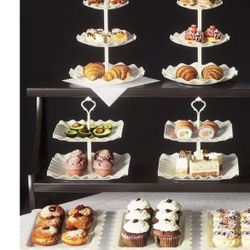 8Pack Cake Stand Set with 2x Two-Tier and 2x Three-Tier Cupcake