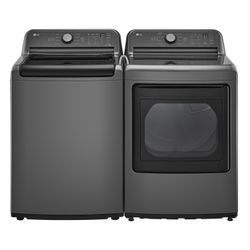 LG Black Washer & Dryer, Mega Capacity, Turbo Steam, Like New - $750 each or OBO
