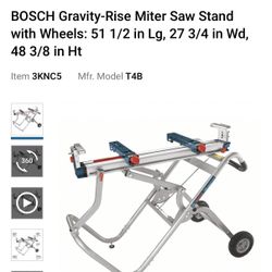 Bosch Gravity Rise Rolling Miter Saw Stand