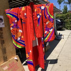 Japanese Kimono “Furisode” For Single Lady 