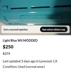 Modded Light Blue Wii