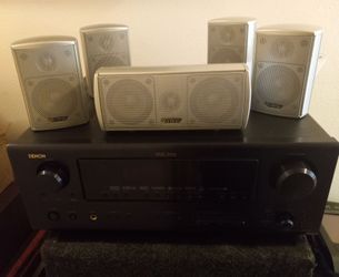 Denon Home Stereo Receiver Amplifier With Infinity Speakers