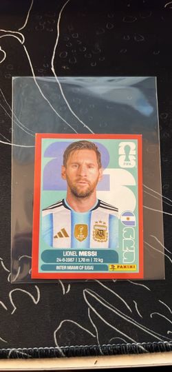 (Red) Panini Messi World Cup