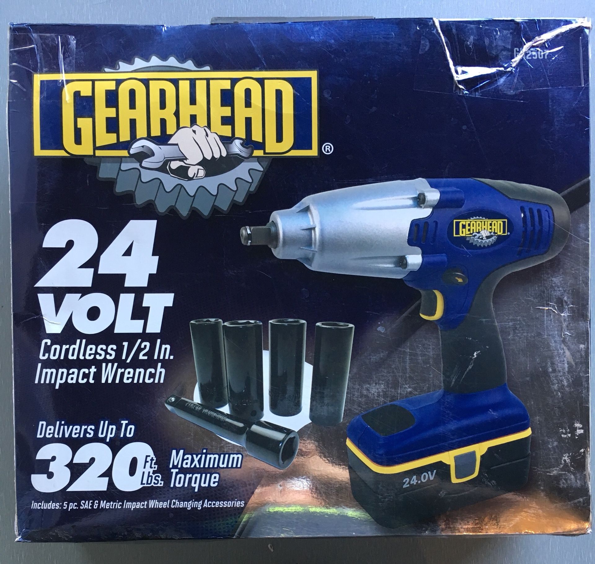 Gearhead 24 Volt Cordless 1/2 impact Wrench GH2507