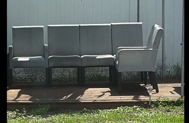 6 outdoor metal chairs