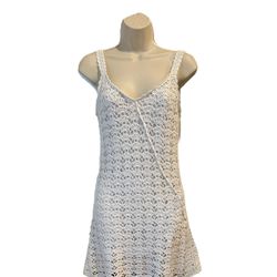 Lilly Pulitzer White Crochet Dress Sz M