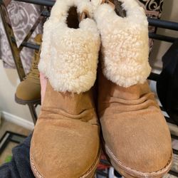 Ugg brand heeled boots