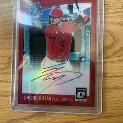 Shohei Ohtani # RRS-SO Red Rookie Auto 14/17