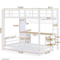 bunk bed with twin mattress included