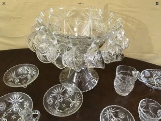 36 Piece VINTAGE STAR OF DAVID COLLECTIBLE DEPRESSION SET BY ANCHOR HOCKING + several bonus pieces The Early American Prescut
