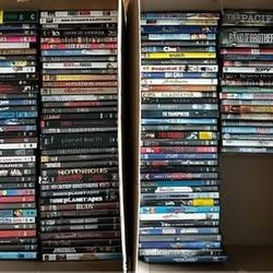 Lot of 128 DVD's AND a FREE DVD Player! 