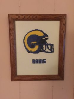 Rams stitched art