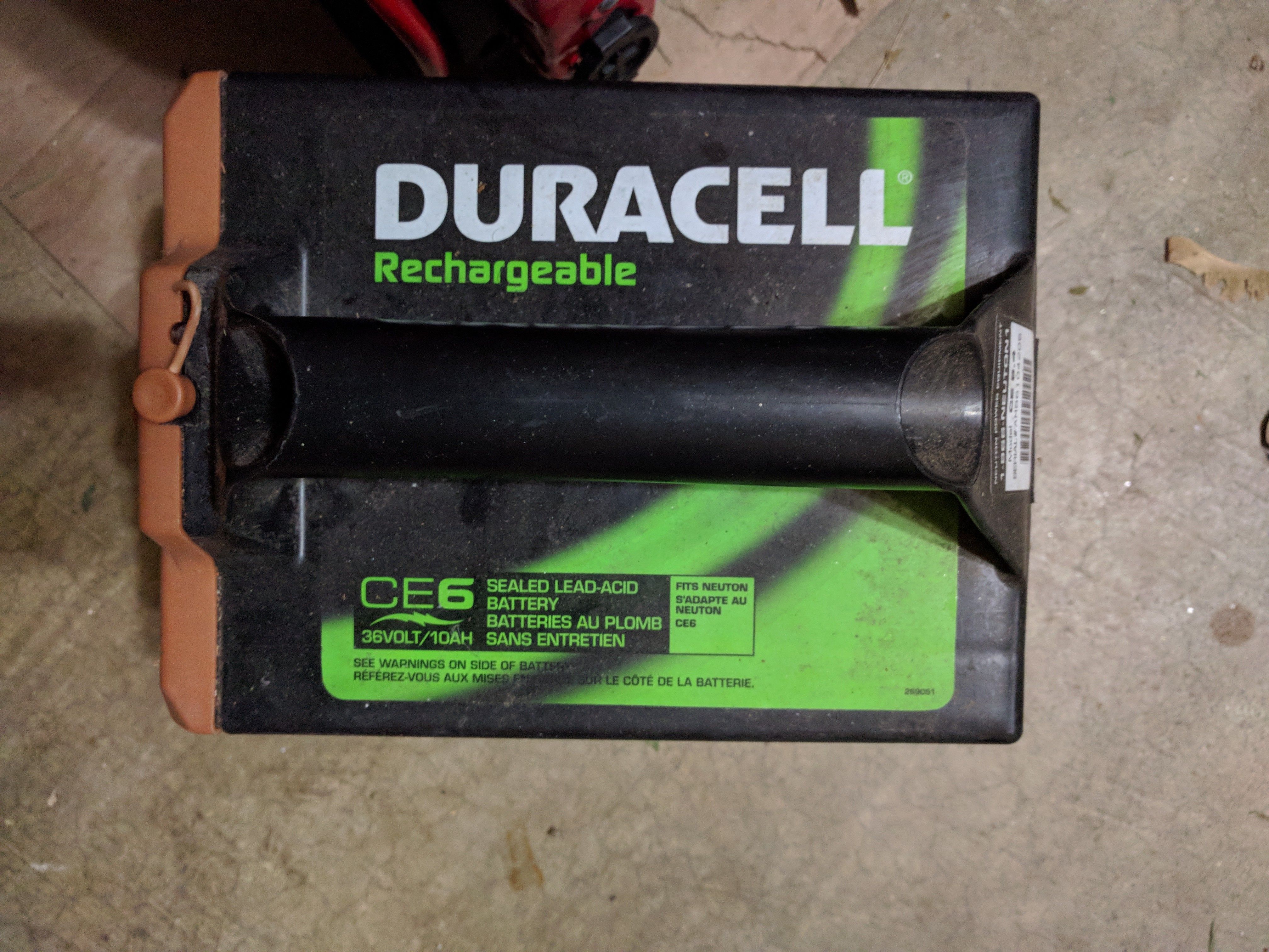Duracell battery for Neuton CE6