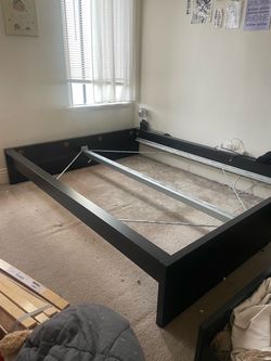 Queen IKEA Bed Frame w/o slats