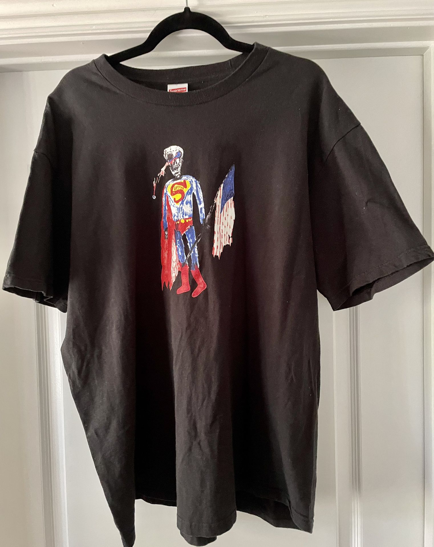 Supreme Dead Superman T-shirt XL Black Pre Owned