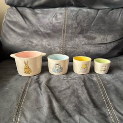 New With Tags Rae Dunn Easter Spring Ceramic Measuring Cups