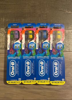 Oral B Indicator Color Collection Toothbrushes 2 Pack $2.50 Each