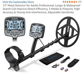 13" Metal Detector for Adults Professional, Larger & Waterproof