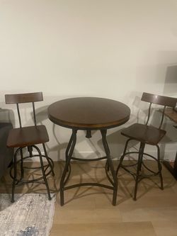 3-Piece Pub Table Set with Stools